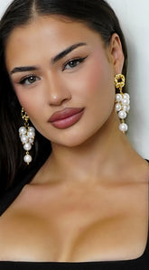 Raya Pearl Earrings - Gold